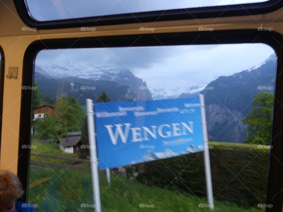 Train Rail Tripping pass Wengen
