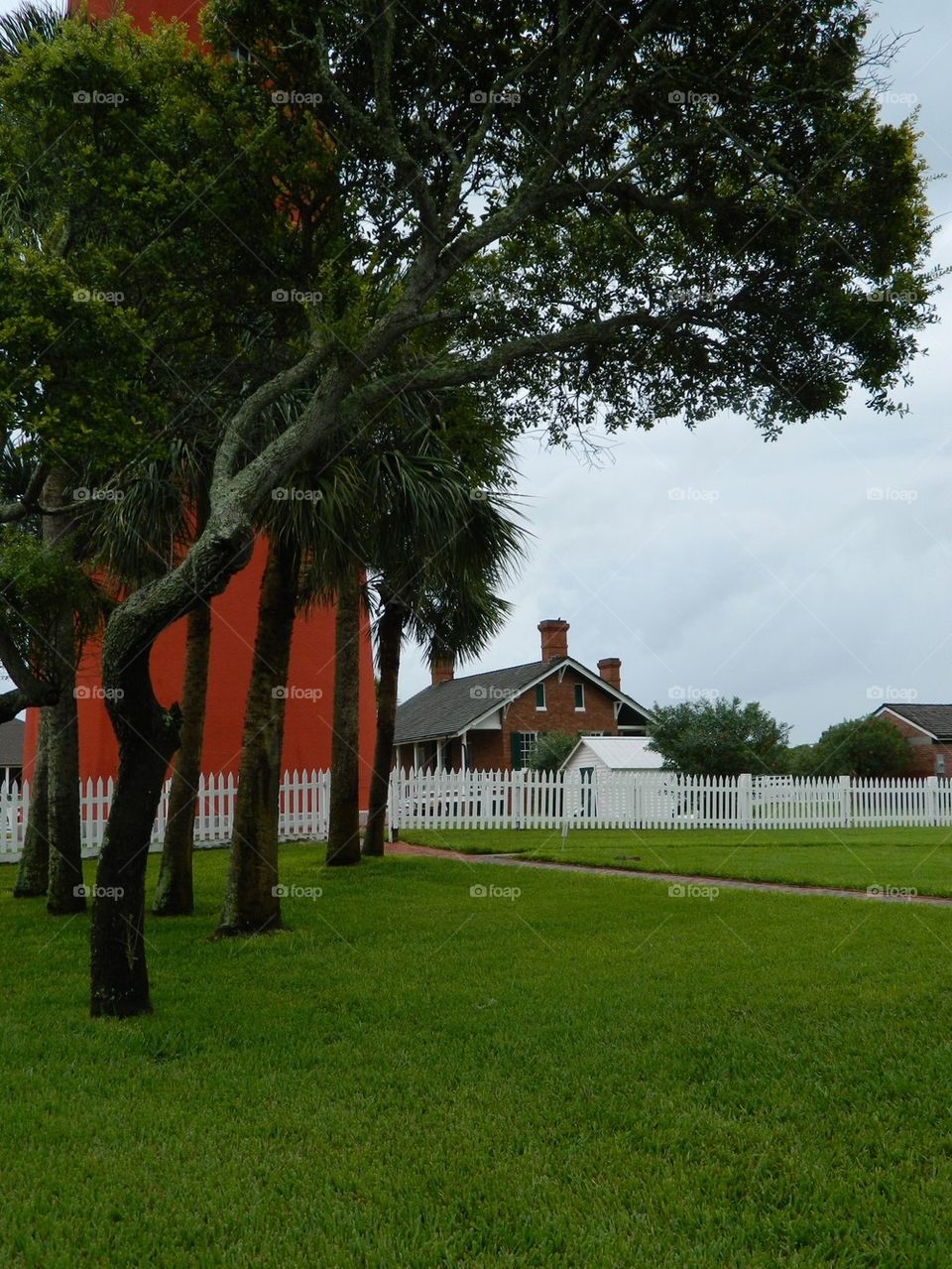 Lighthouse grounds. Ponce inlet lighthouse grounds