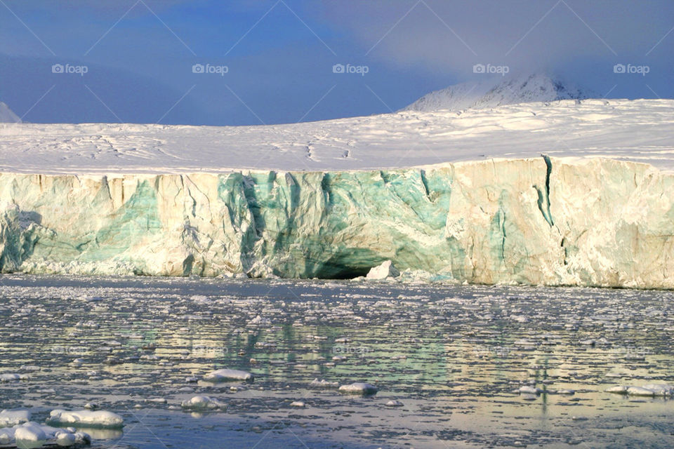 The Esmark glacier on Svalbard island, Norway