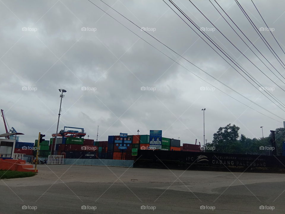kontainer di boom baru palembang