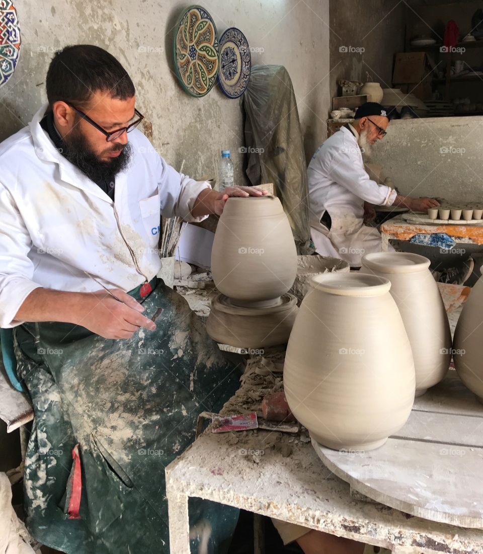 People, Artisan, Sculptor, Adult, Religion