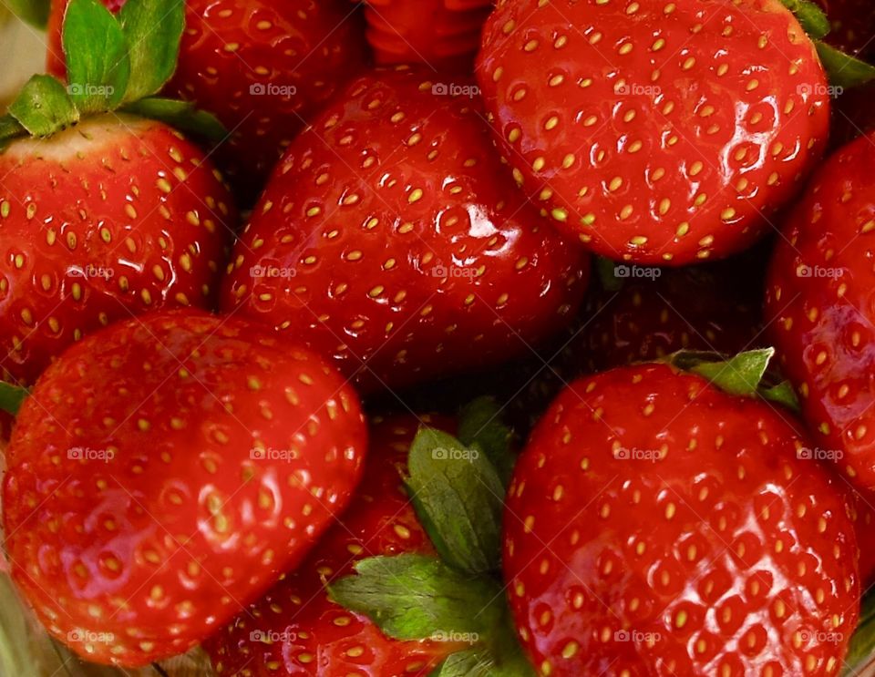 Fruits strawberries 