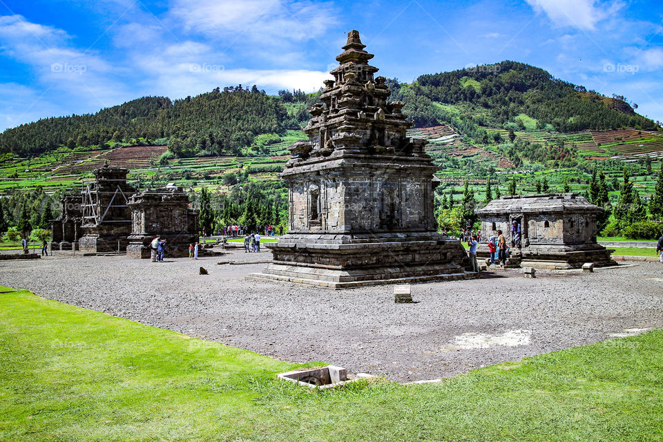 dhieng temple at central java indonesia