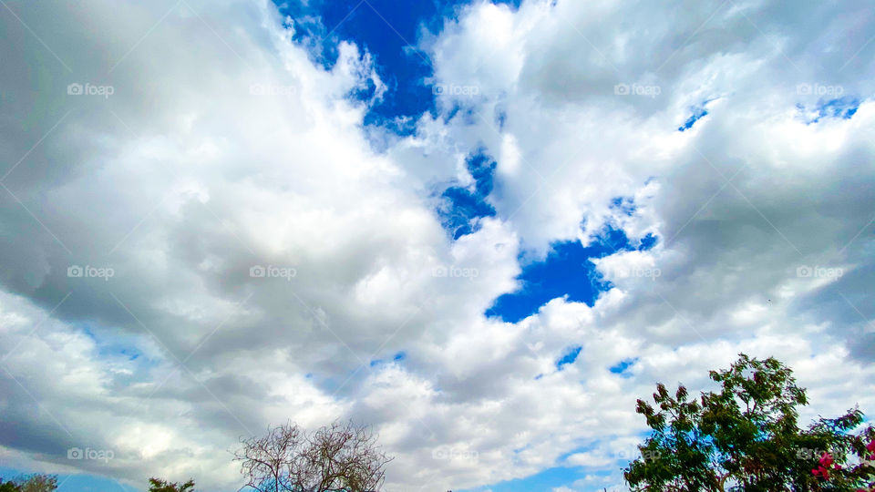 Clouds and blue sky
