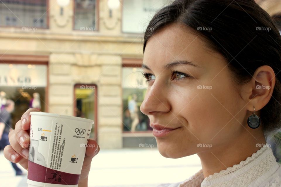 Woman, Indoors, People, Coffee, Portrait