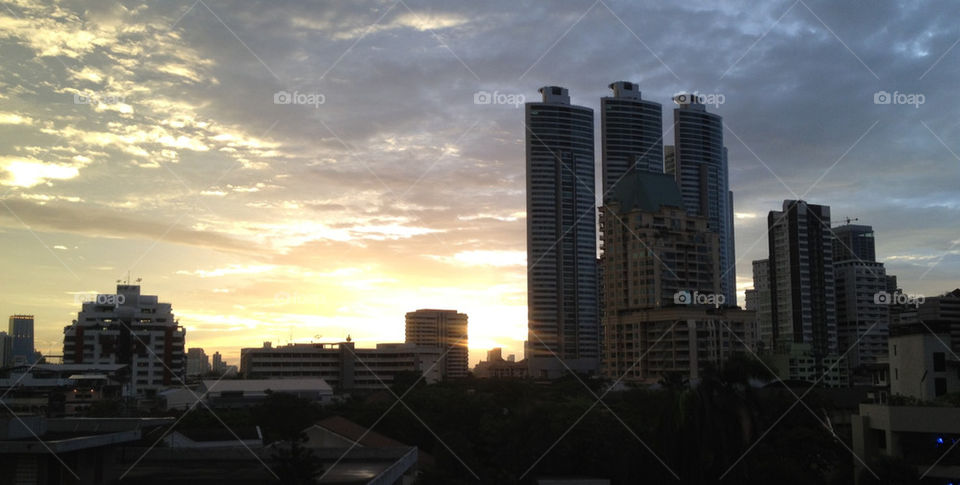 sunset bangkok by mws