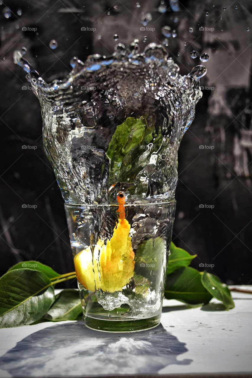 Pear and water
