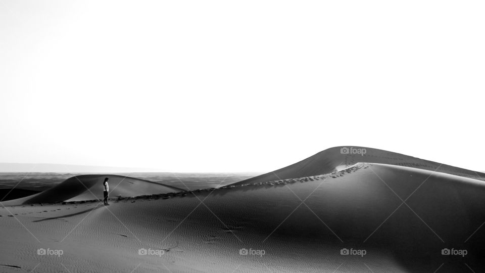 The sea of sand, Chegaga dunes in Sahara desert, Morroco.