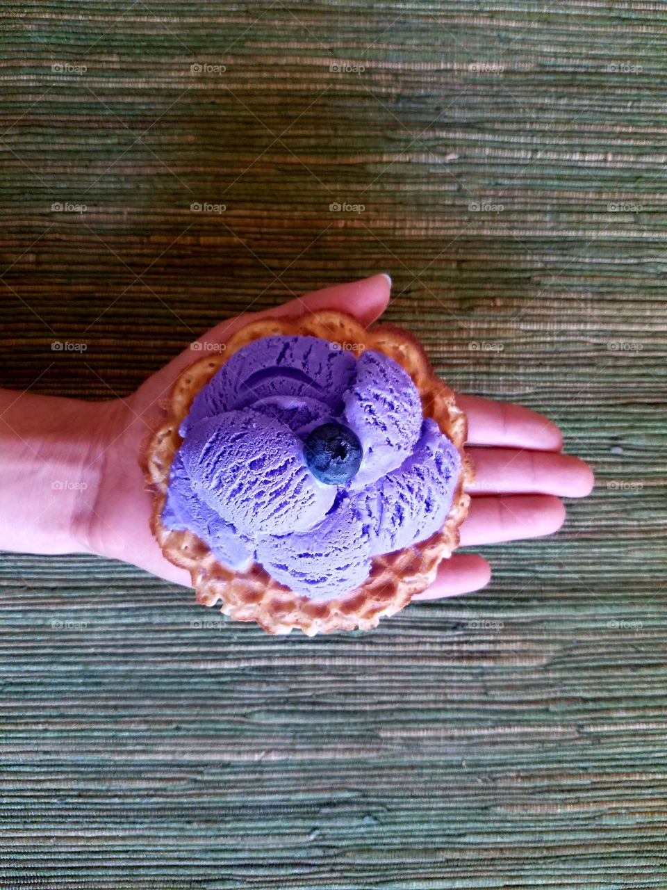 Purple yam ice cream