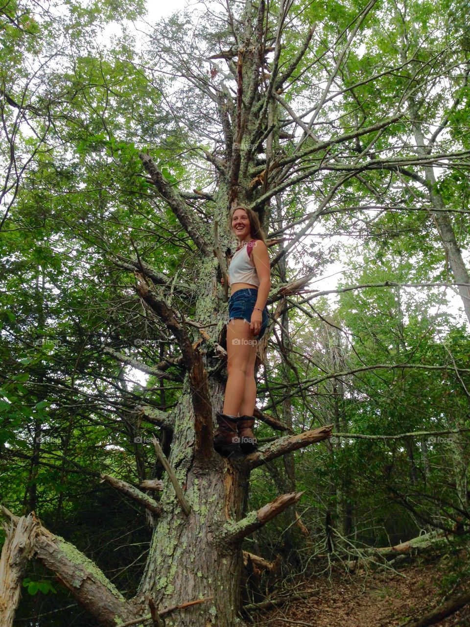 Adventuring. My friend Grace when we were on our way to some bear caves
