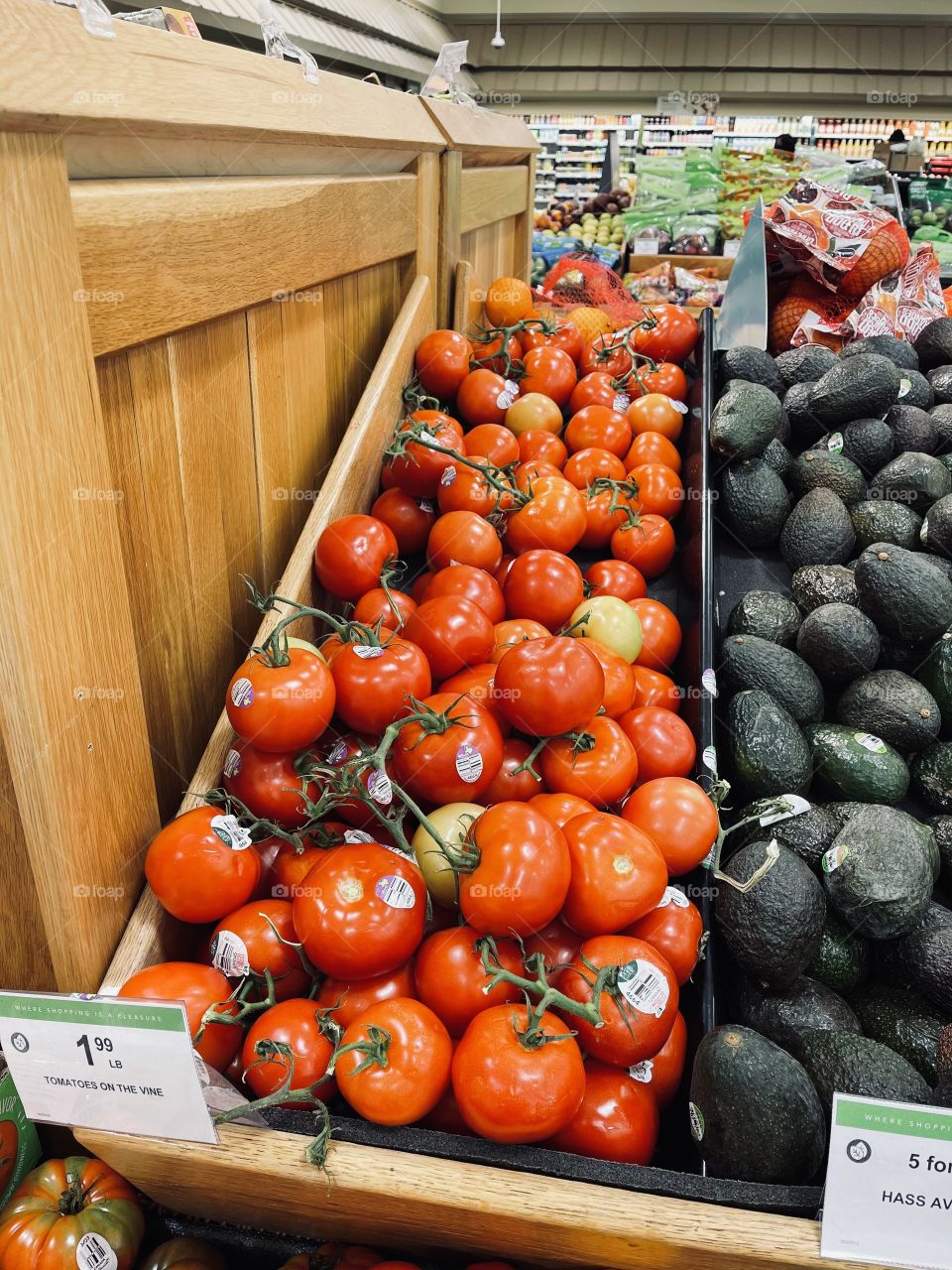 Tomato’s on the vine 