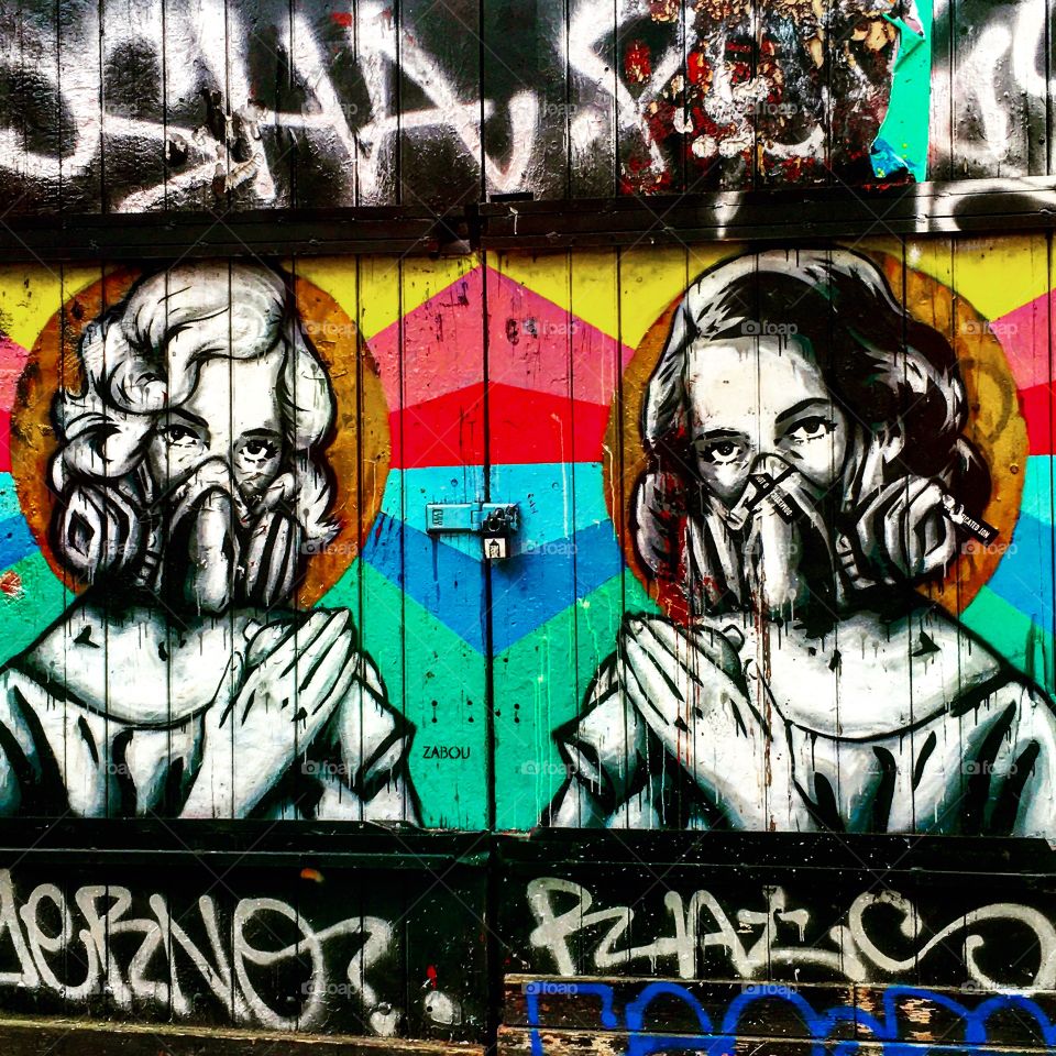 Street art, brick lane, London