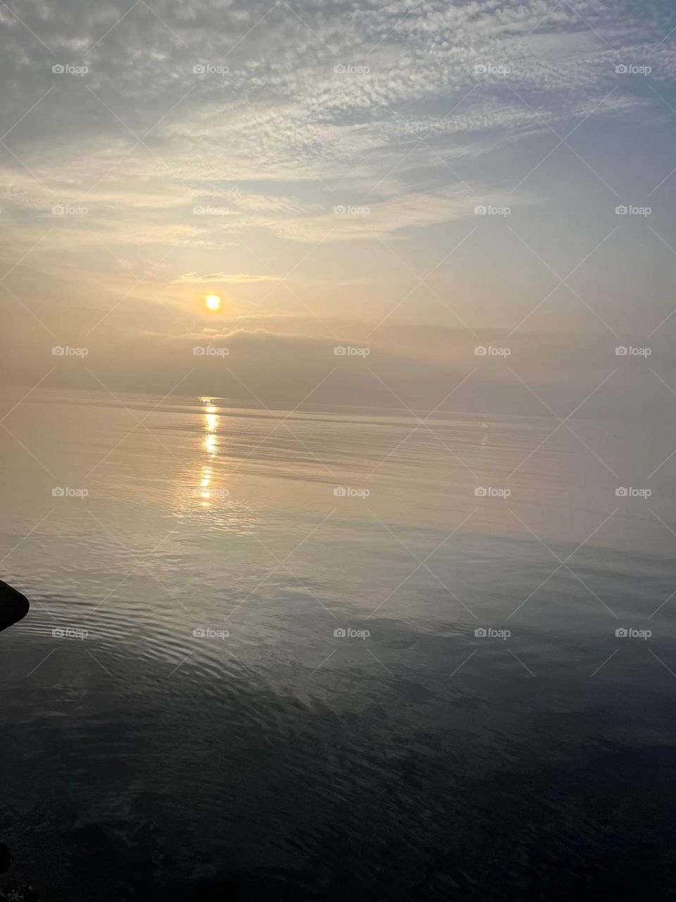 sunrise Over weymouth harbour calm early morning
