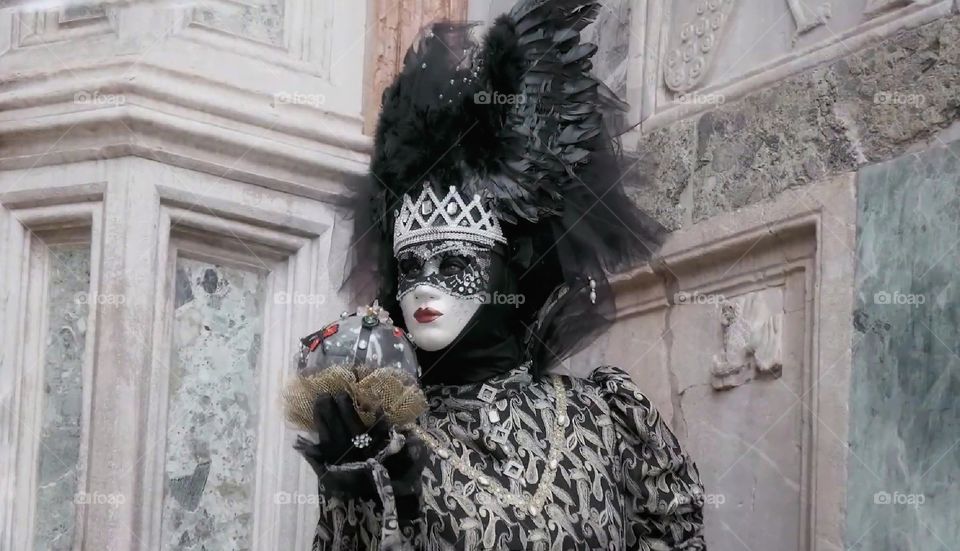 Carnevale di Venezia. Maschere in posa.