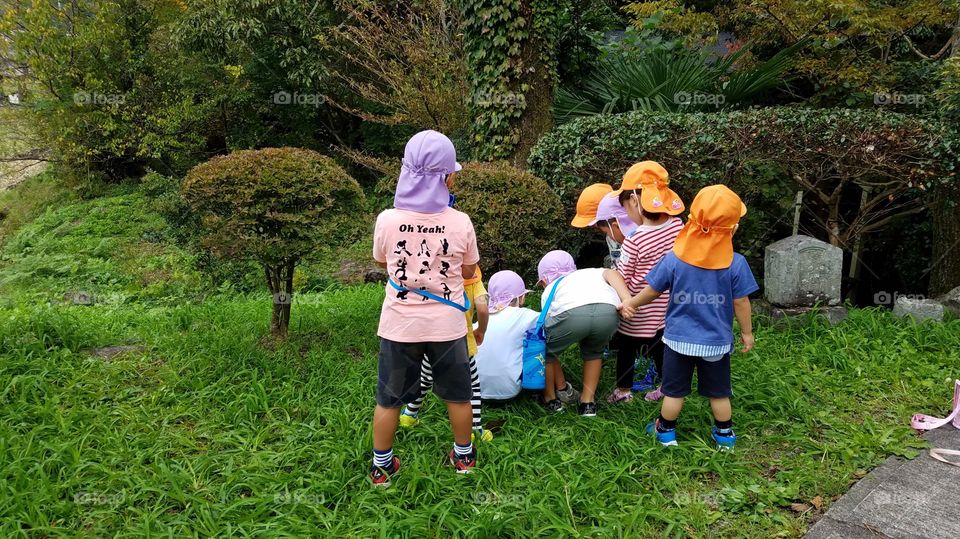 Kids playing outdoors