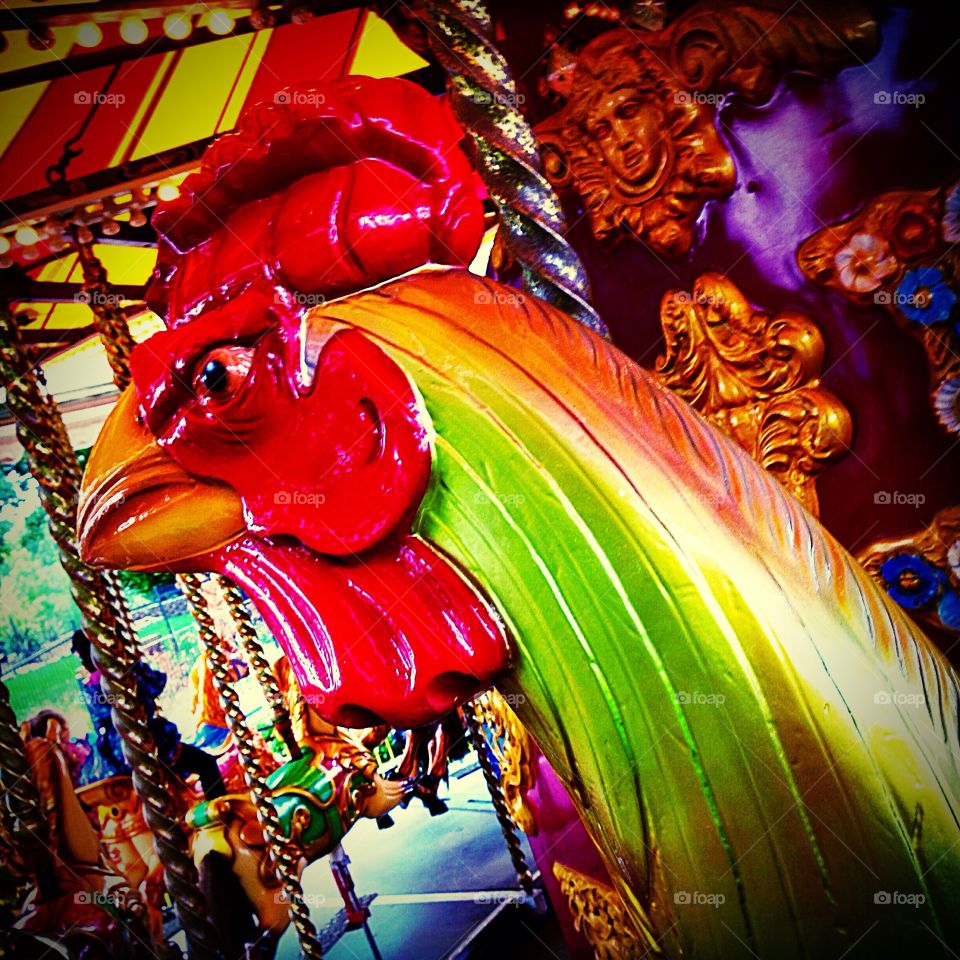 Rooster carousel 