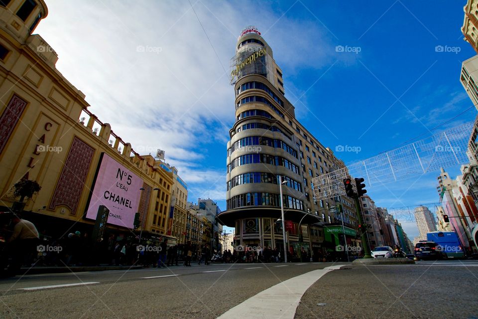 Gran Via in Madrid 