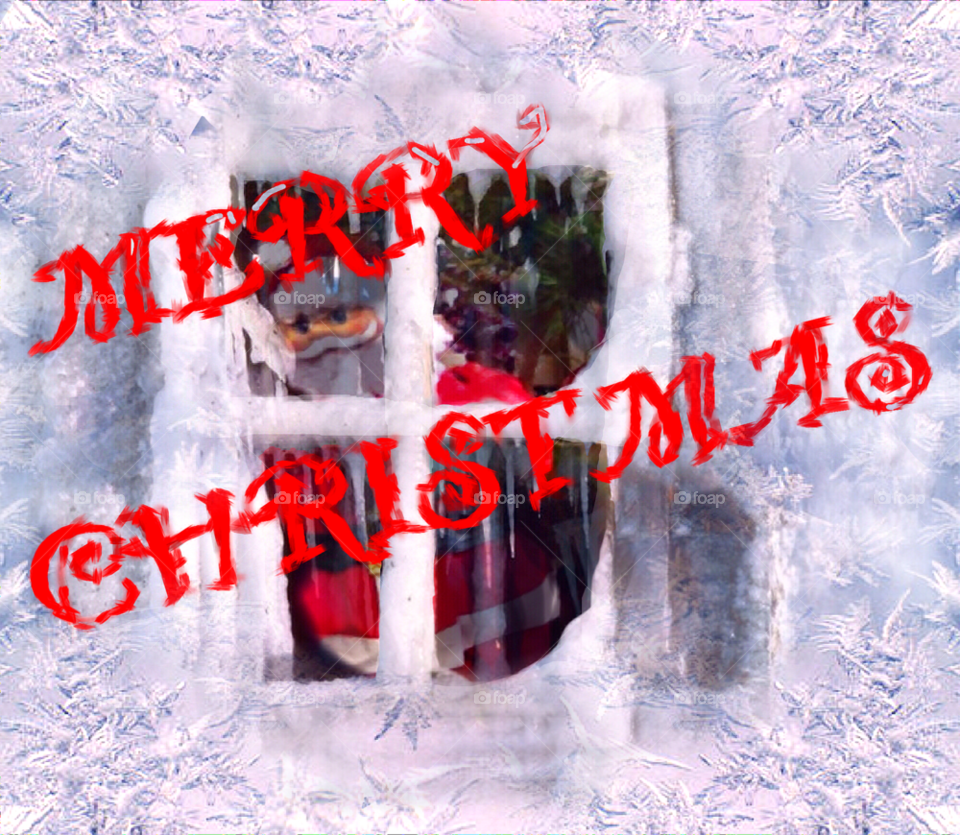 christmas santa postcard merry christmas by tinasha