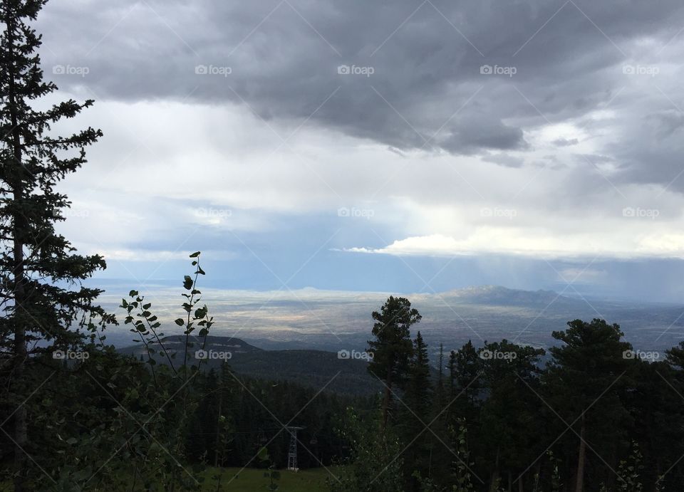 Storm Clouds over Mountains 