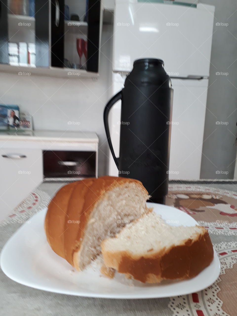 Bread with coffe