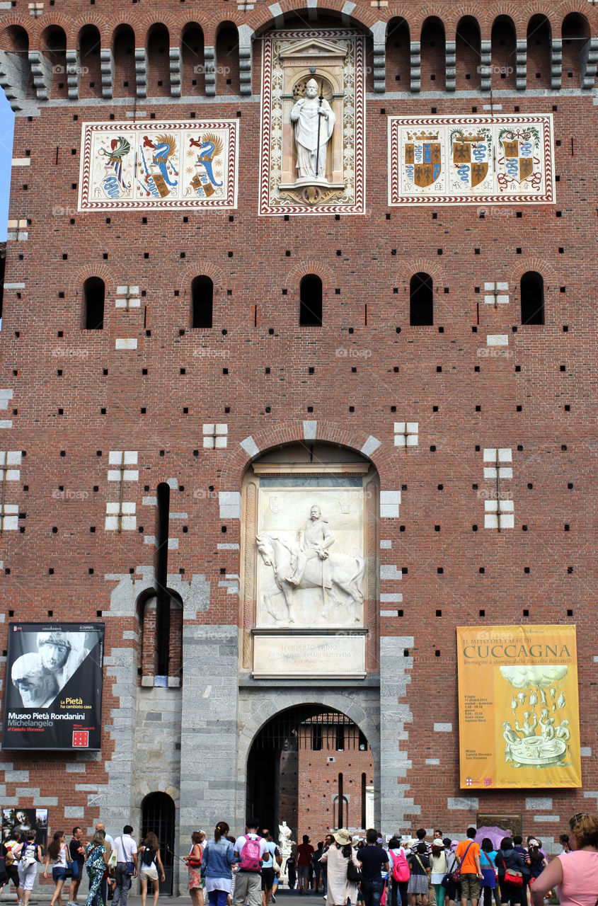 Italy, Milan, Sforzesco Castle