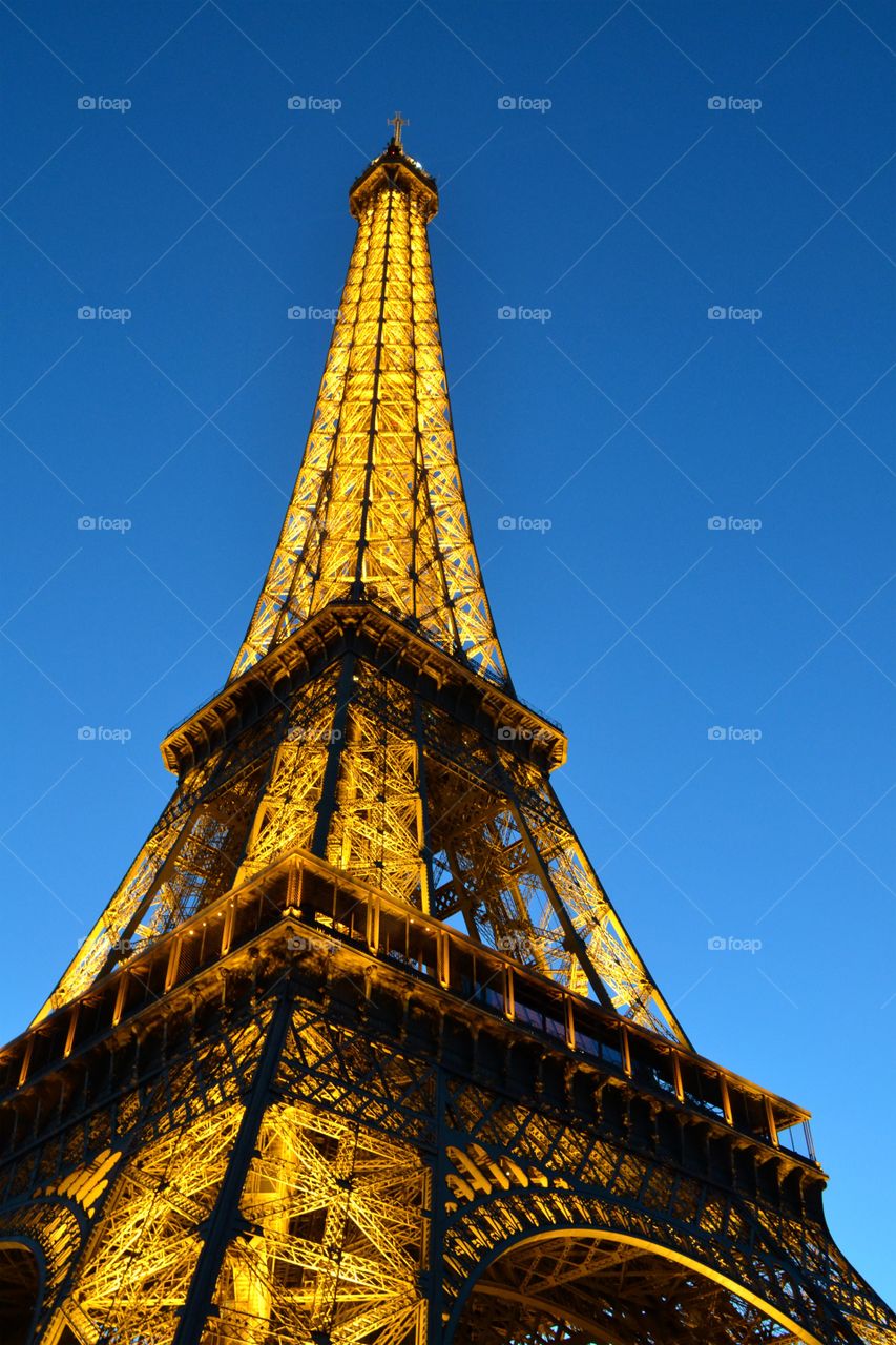View of the Eiffel Tower in Paris
