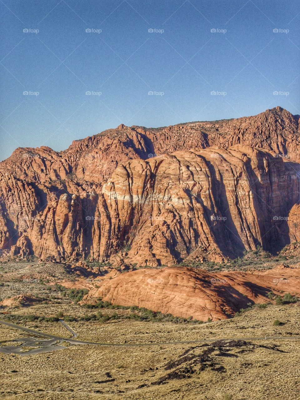 View of canyon mountains