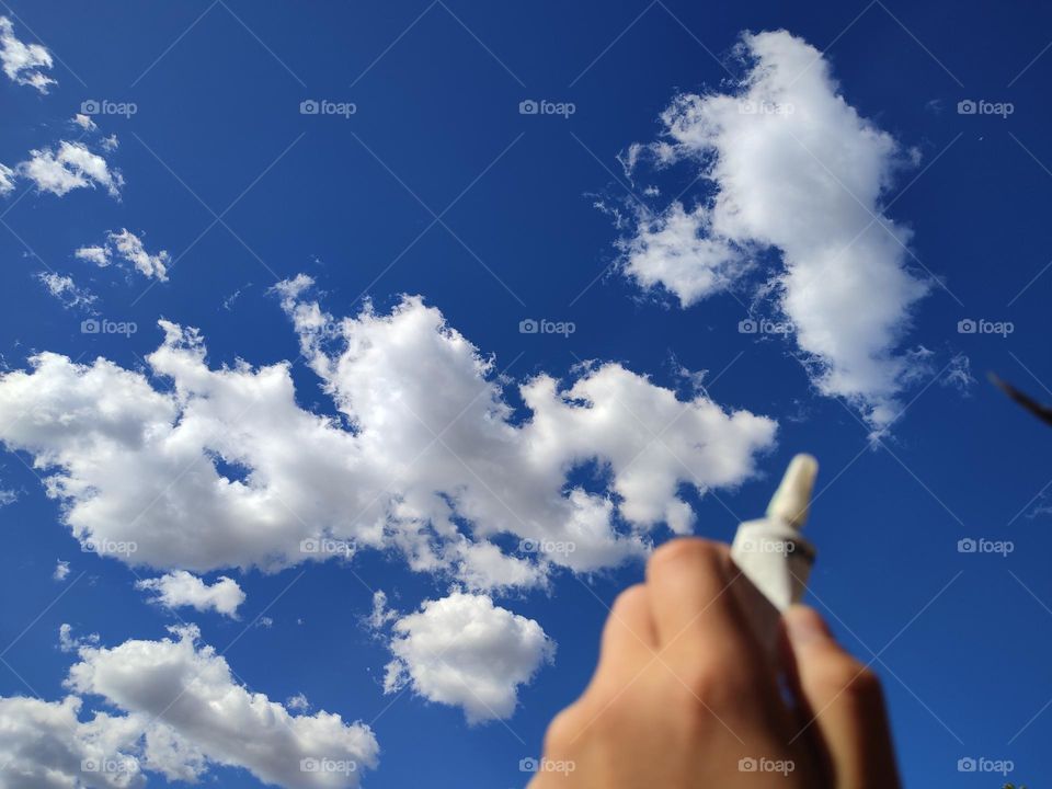 Painting clouds