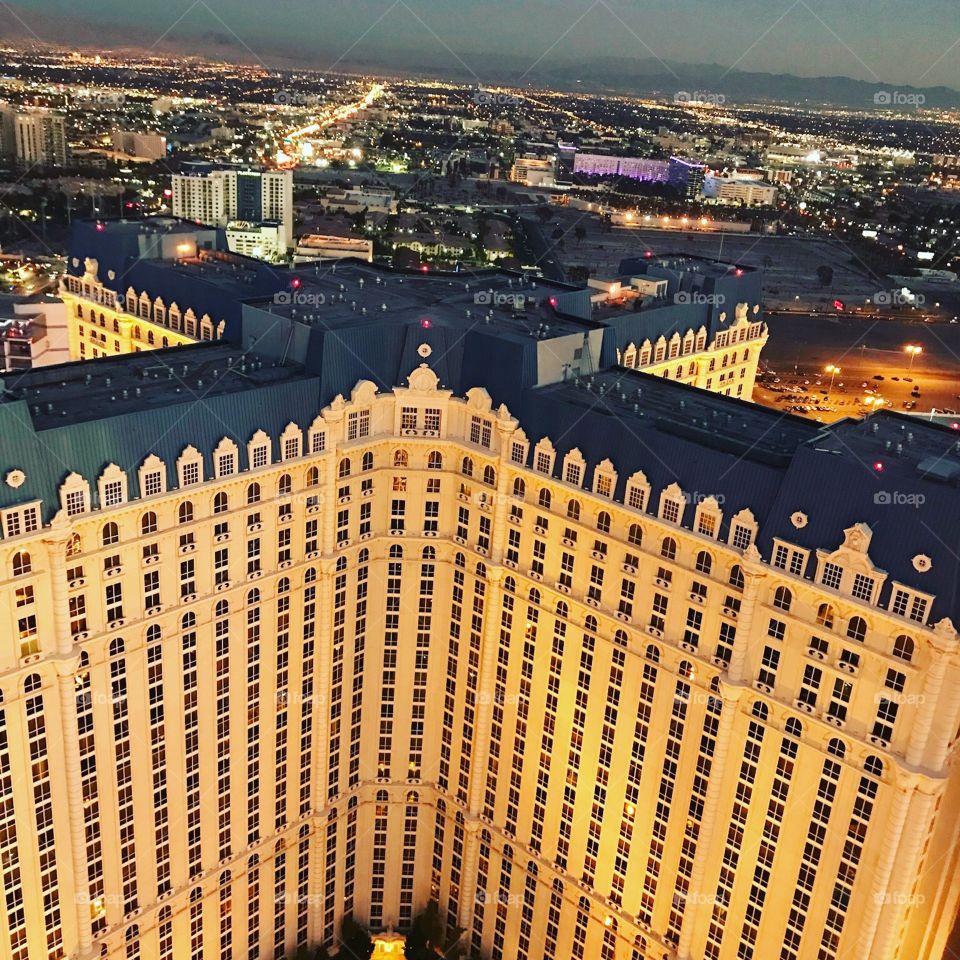 Beautiful view in Las Vegas Nevada On Effel Tower