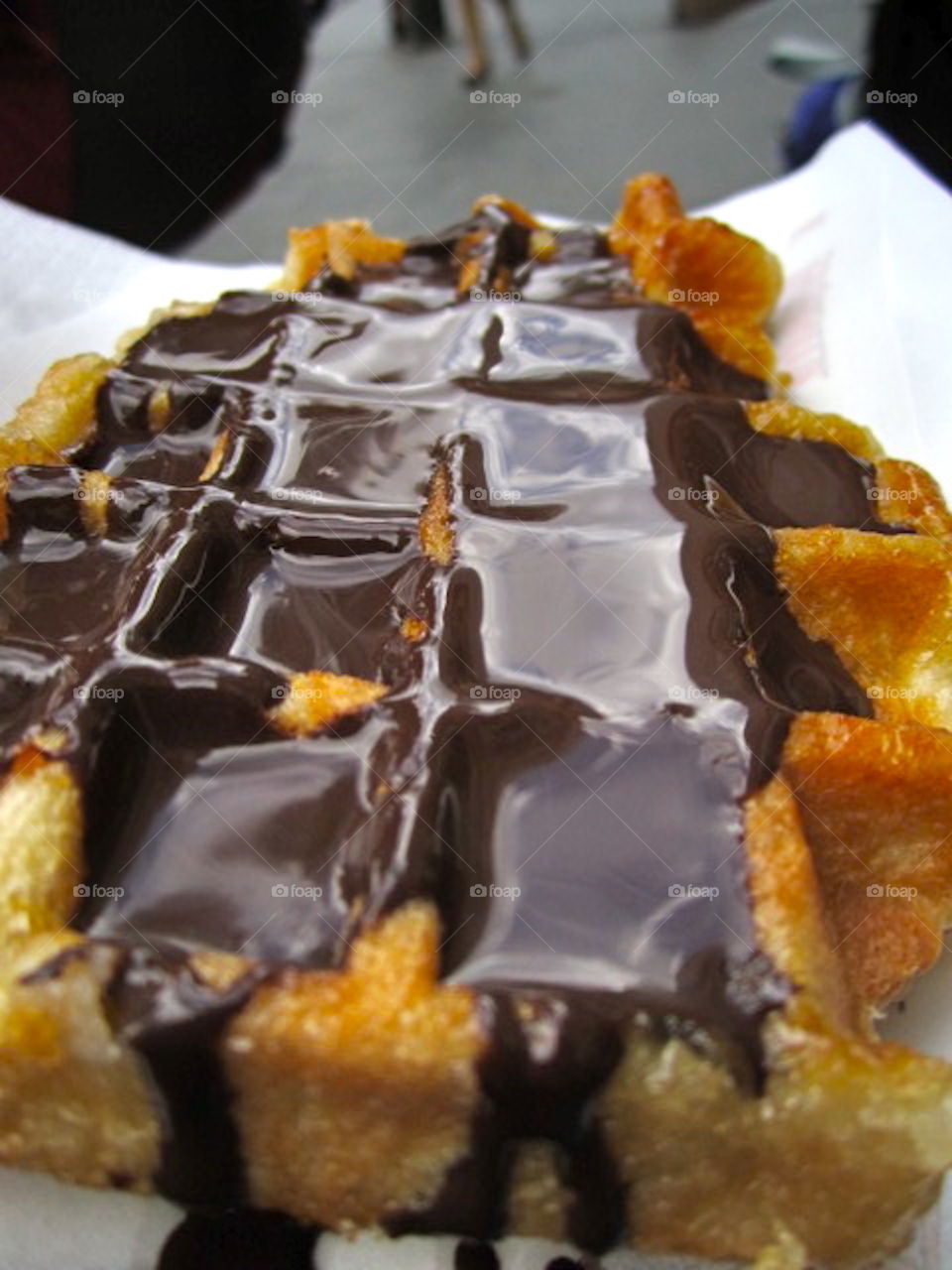 Belgian chocolate covered Belgian waffle 