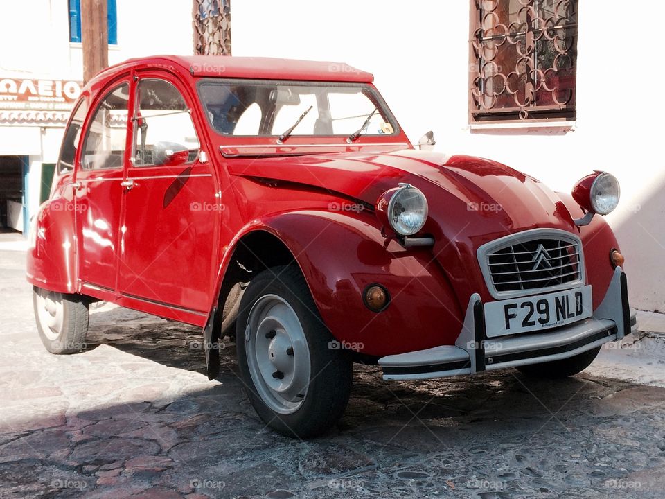 Retro Citroën in Rome, Italy