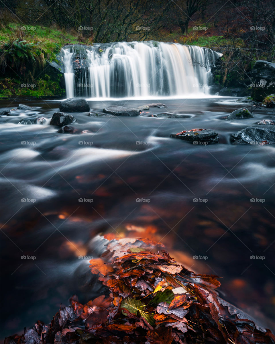 Waterfall in the beautiful Brecon Beacons, Wales.