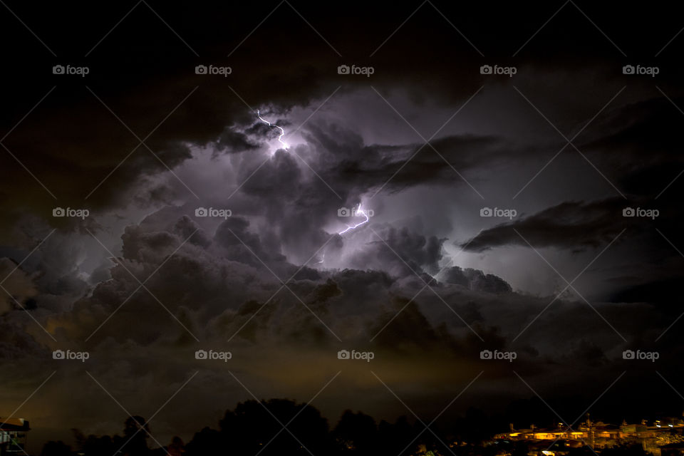 Lightning storm in Colombia 