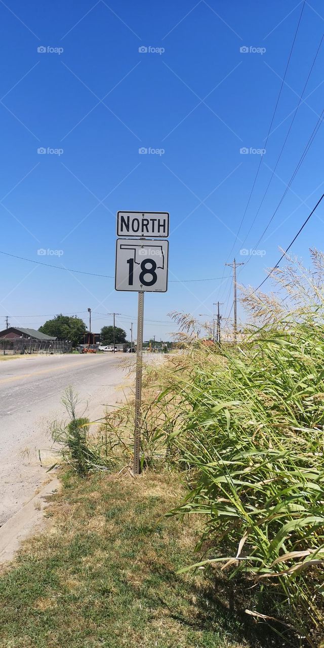 OK road  sign