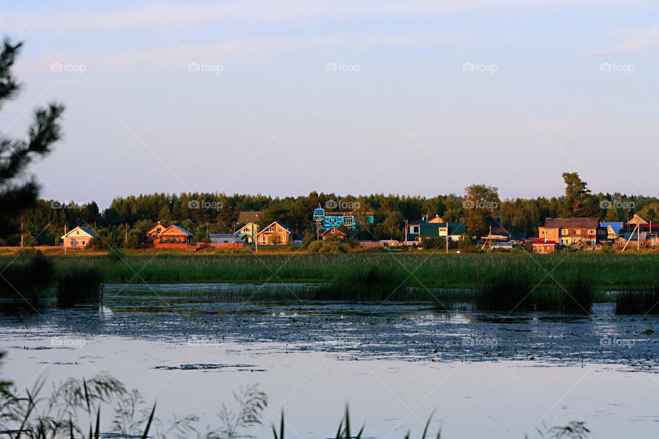 View from the shore