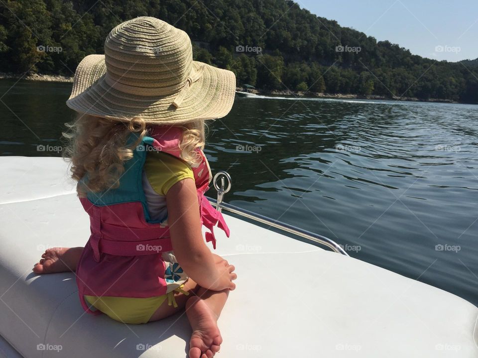 Finding peace while looking out on the beautiful lake