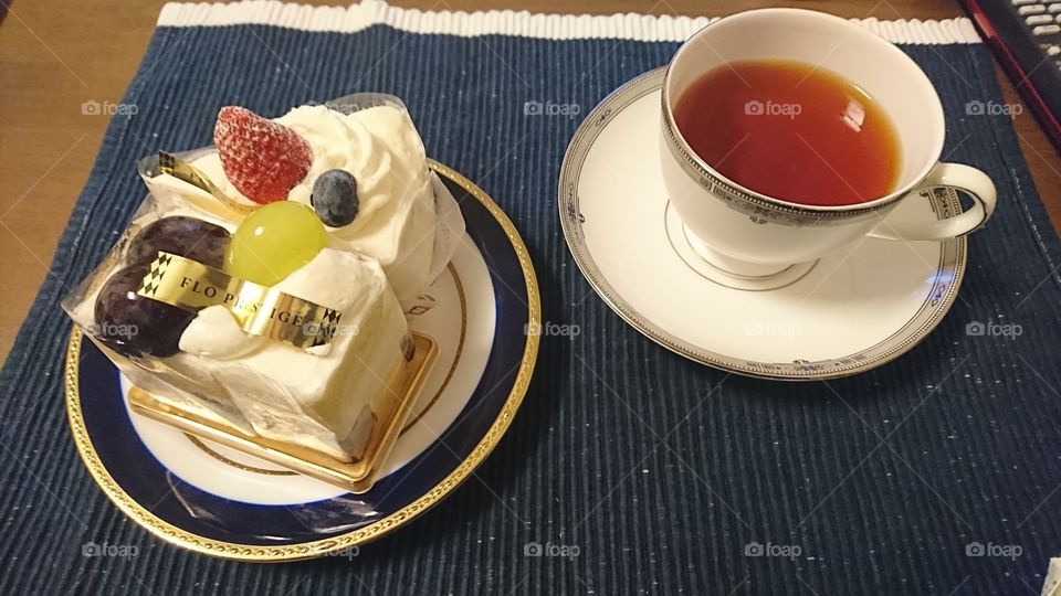cake and tea