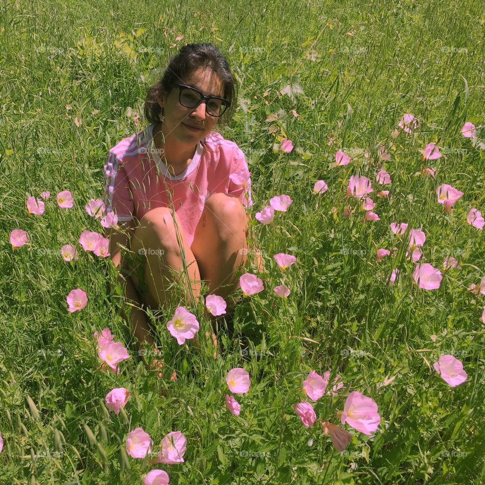 Me hanging out in a flower field, Texas is gorgeous this time of year
