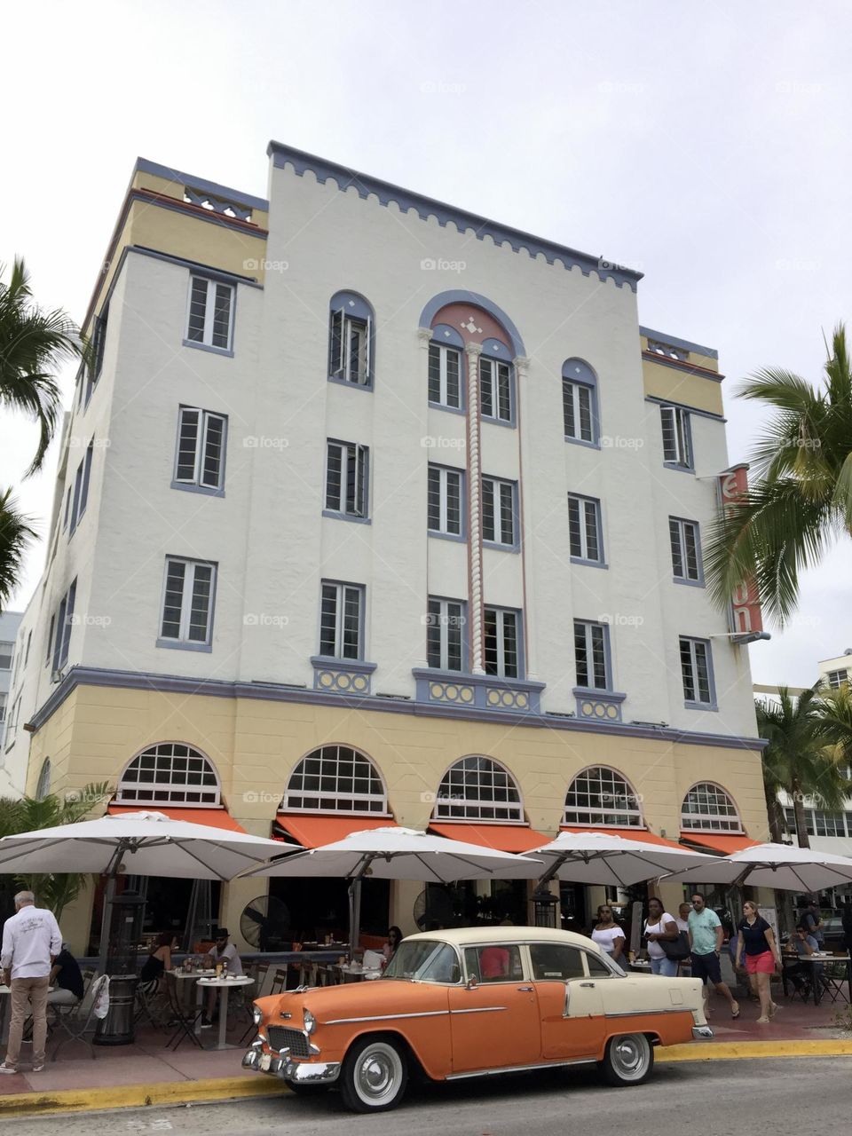 Vintage car in Miami