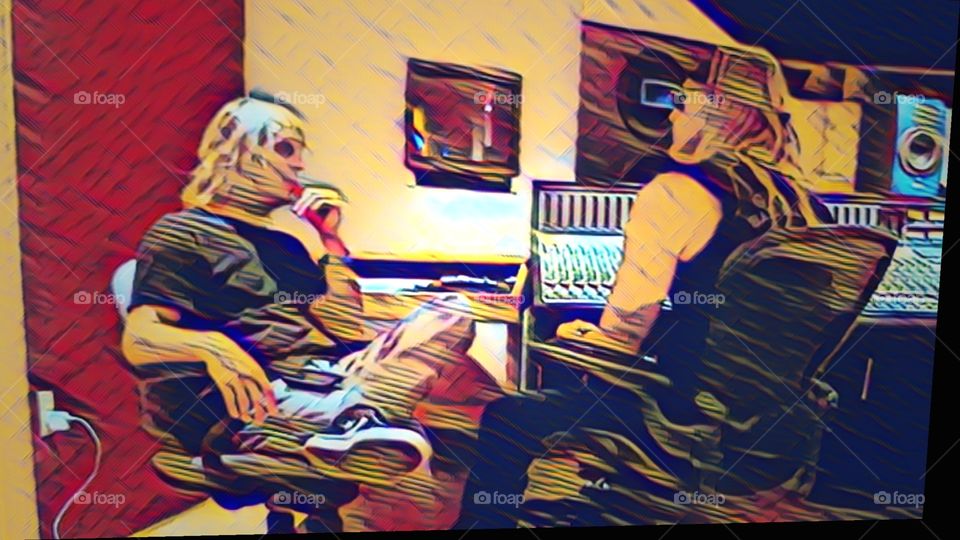 musicians  talking  wall studio