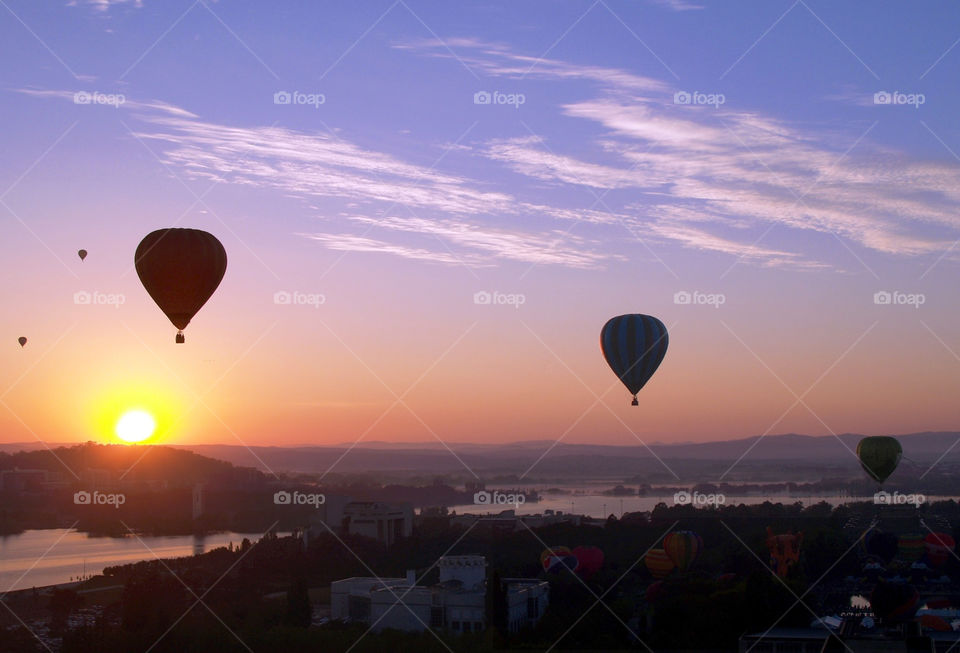 sunrise balloon ballooning hot air by botie2
