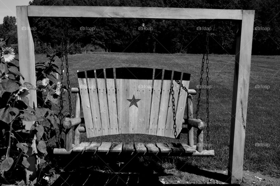 Lone star bench