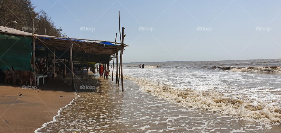 jampore beach, daman, gujarat, india