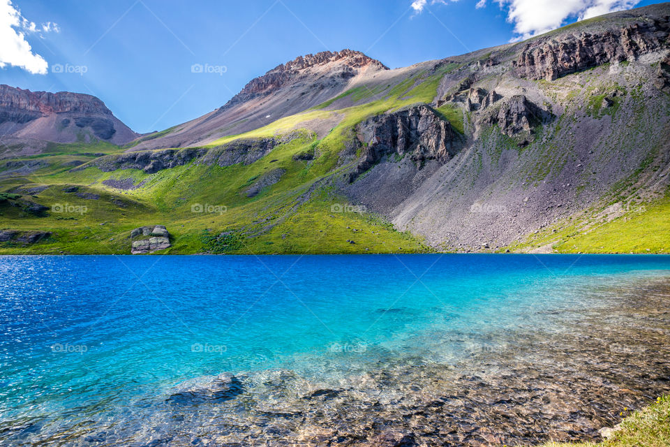 An Alpine lake in Colorado