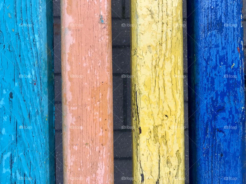 Multicolor wooden planks 