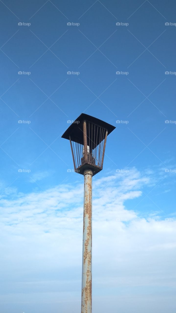 Old lantern in the sky