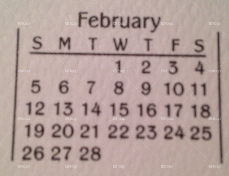 February 2017 dates