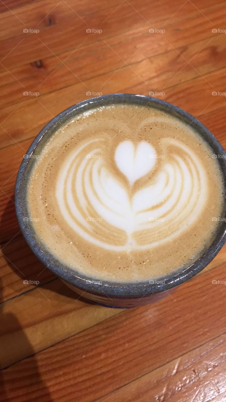Winged Angel Heart - Latte Art 