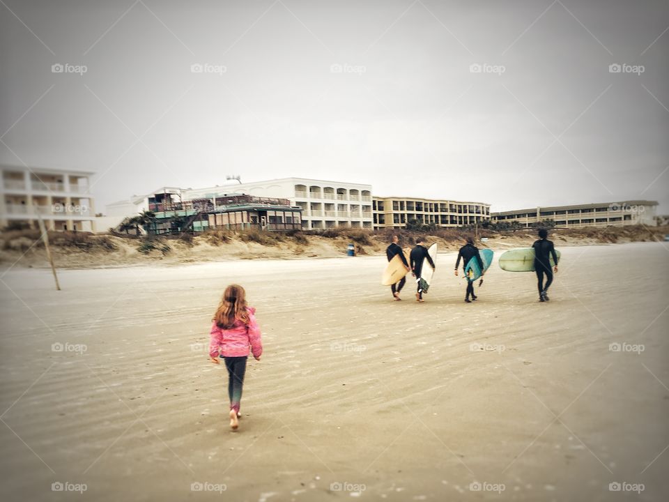 Puppy love surfer style Isle of Palms South Carolina 