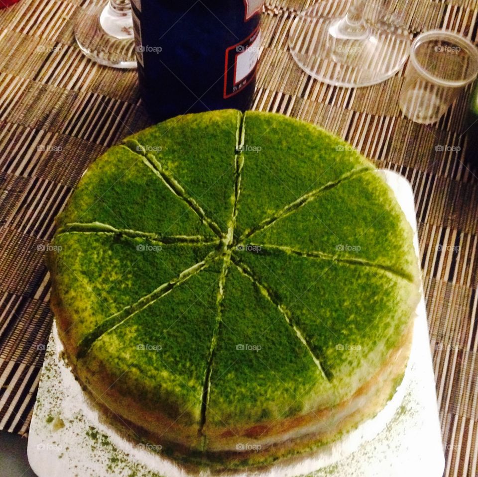 Matcha Crepe Cake